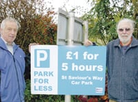 Two Crediton councillors hailed as car park heroes