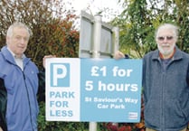 Two Crediton councillors hailed as car park heroes