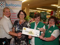 Morrisons £5,000 donation to charity BALLOONS