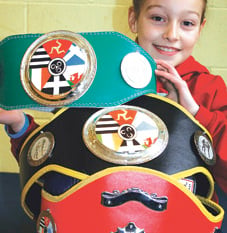 Marie (Aged 10) of North Tawton is a triple Thai Boxing champ