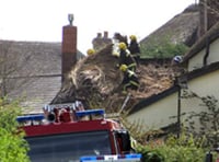Safety advice follows serious thatch fire