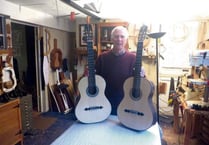 Crediton-made guitars heading for Chinese musician