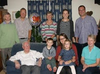 Family and friends gathered in Crediton for Norman’s 90th birthday