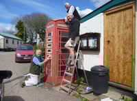 Community at Kennerleigh near Crediton buys its redundant telephone box for £1