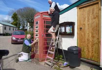 Community at Kennerleigh near Crediton buys its redundant telephone box for £1