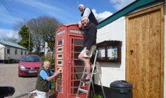 Community at Kennerleigh near Crediton buys its redundant telephone box for £1