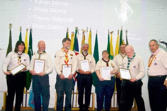 Almost 600 attend Mid Devon Scouts’ St George’s Day service