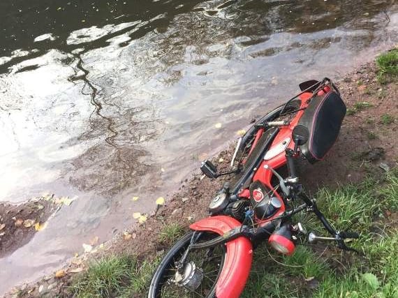 Crediton Police recover motorbike from river