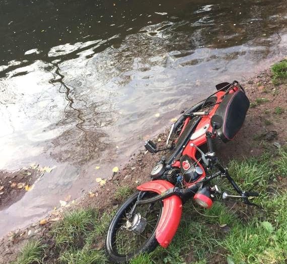 Crediton Police recover motorbike from river