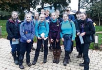 Chulmleigh pupils tackle annual Abbot’s Way Walk