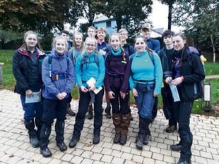Chulmleigh pupils tackle annual Abbot’s Way Walk