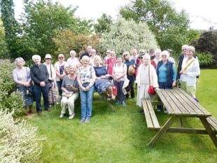 Cheriton Fitzpaine Garden Club members visit beautiful High Garden at Kenton