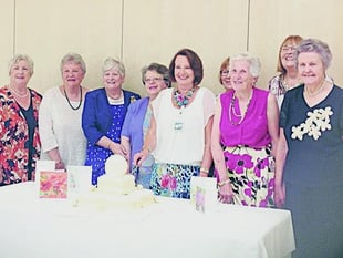 Standing ovation for Chulmleigh Floral Art Club at 30th anniversary celebration
