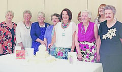 Standing ovation for Chulmleigh Floral Art Club at 30th anniversary celebration