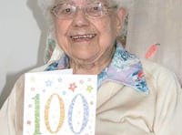 Fit-as-a-fiddle Lily of Tedburn St Mary is 100 years young