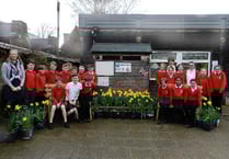 Children created a blaze of colour at Hayward's Primary School
