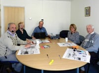 Lions Club celebrates its second anniversary of running Crediton Talking Newspaper