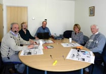 Lions Club celebrates its second anniversary of running Crediton Talking Newspaper