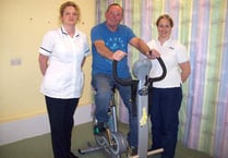 Crediton Hospital receives new rehab bicycle thanks to League of Friends