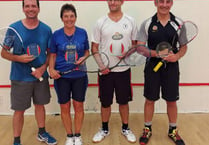 Chris and Dave took top honours in Okehampton Squash Club Open Handicap