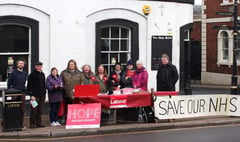 Crediton and District Labour Party members campaign to support NHS and save Crediton Council Offices
