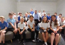 MP Mel Stride welcomed Bow Primary School pupils to Houses of Parliament