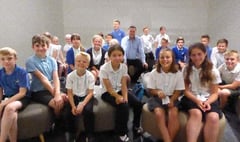 MP Mel Stride welcomed Bow Primary School pupils to Houses of Parliament