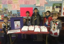 First Crediton Scouts Christmas post service made £171