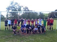 QE students raise funds for charity at football match