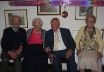 90th birthdays celebrated at joint party at Morchard Bishop