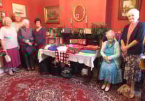 Coldridge Knit and Knatter group exhibit labours of last 12 months