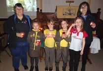 Cheriton Fitzpaine Peacelight Service was well attended