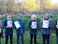 Gold awards for 5 Sandford Scouts