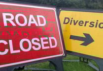 Road closure at Sandford for patching work