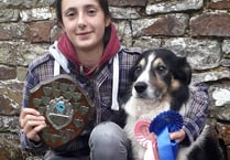 Chulmleigh College pupil wins Sheep Dog Trials trophy