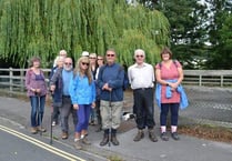 Great day for a walk and talk in Crediton area