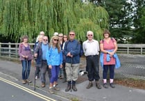 Great day for a walk and talk in Crediton area