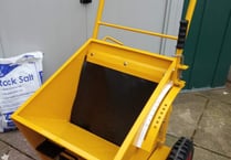 Devon County Council funds pavement gritter for Crediton