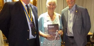 Liz joins the Rotary Club of Crediton Boniface