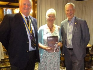 Liz joins the Rotary Club of Crediton Boniface