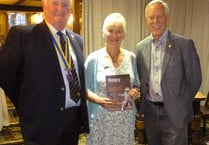 Liz joins the Rotary Club of Crediton Boniface