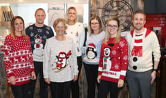 Crediton Dairy staff wore Christmas Jumpers to support charity