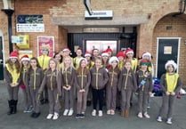 4th Crediton Brownies enjoyed Carol Singing