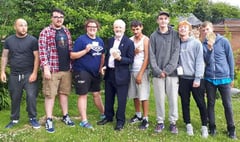 Homeless youths treated to a talk from a professional magician from Crediton