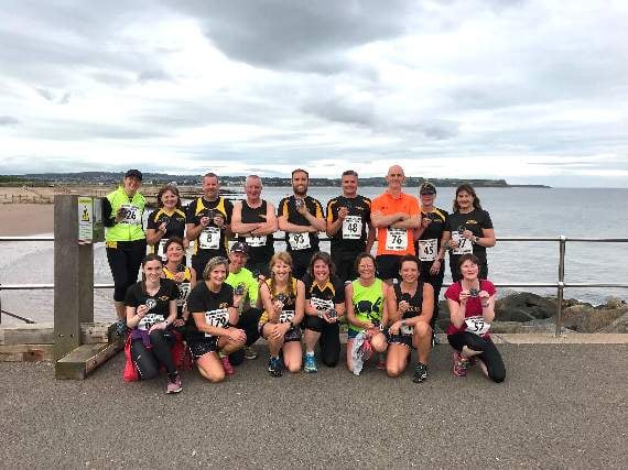 Crediton runners enjoyed taking part in Coastal Dash at Dawlish Warren