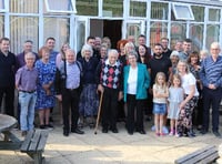 Diamond wedding anniversary for Freda and Frank of Copplestone