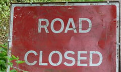 Fordton, Crediton road closure for BT works