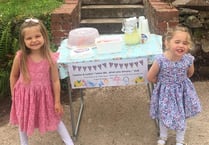 Eggesford girls raise £62 from lemonade and cake sales for Royal British Legion