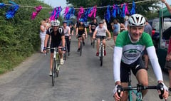 Jason and friends raised more than £8,000 in cycle challenge
