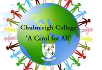 Chulmleigh College pupils perform a Christmas song to raise funds for The Teenage Cancer Trust